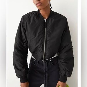 & Other Stories Cropped Bomber Jacket